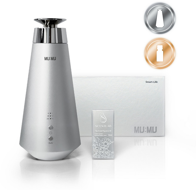 센트랩 무무 가정용 차량용 아로마 디퓨저 프리미엄 전자 무선 자동 오브제 고급 방향제 새차 집들이 선물, 1개, 10ml, 시트러스베일