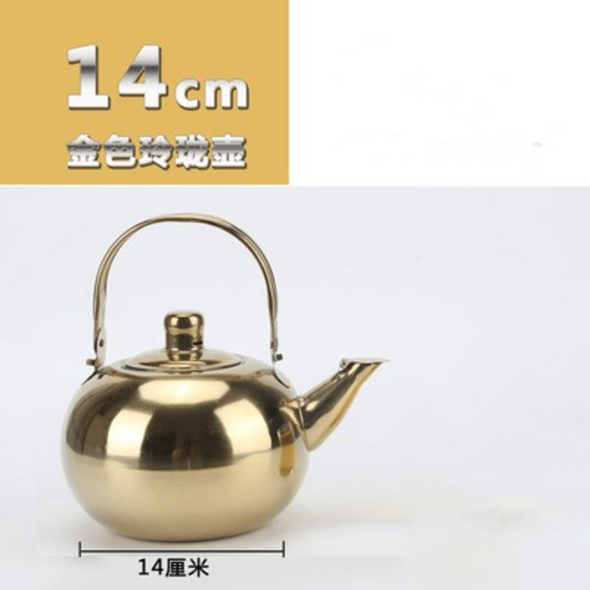 주전자두꺼운 스테인레스 스틸 주전자 차 세트 필터가있는 커피 호텔 레스토랑 홈 유도 밥솥 1 /, 04 1pcs-1L, 1개