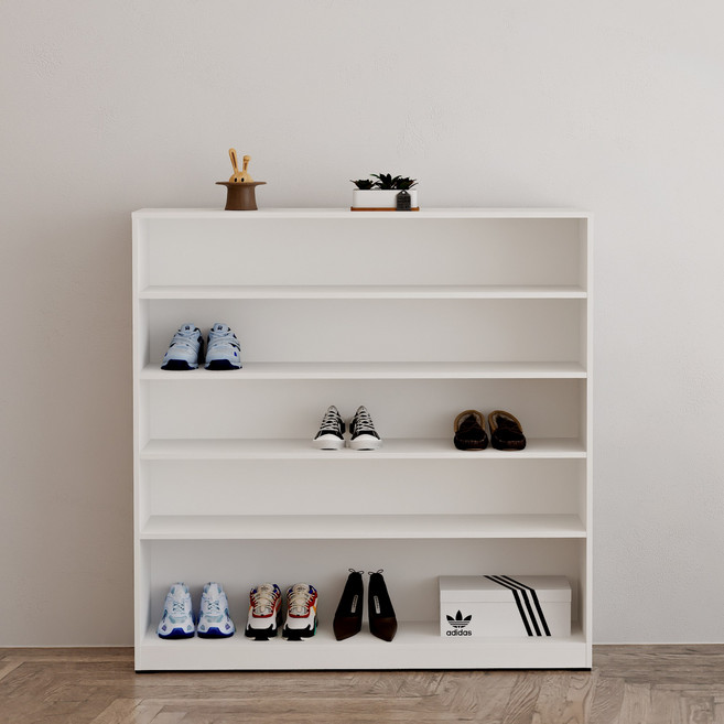 룸메이커 오픈신발장 1200 완제품 학원 헬스장 병원 업소용 조립완료 초대형 대용량 신발수납장 5단 7단 8단 9단 화이트 오크 메이플 워시 연그레이