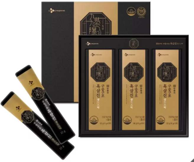 한뿌리 구증구포 흑삼진 골드스틱 30p, 5개