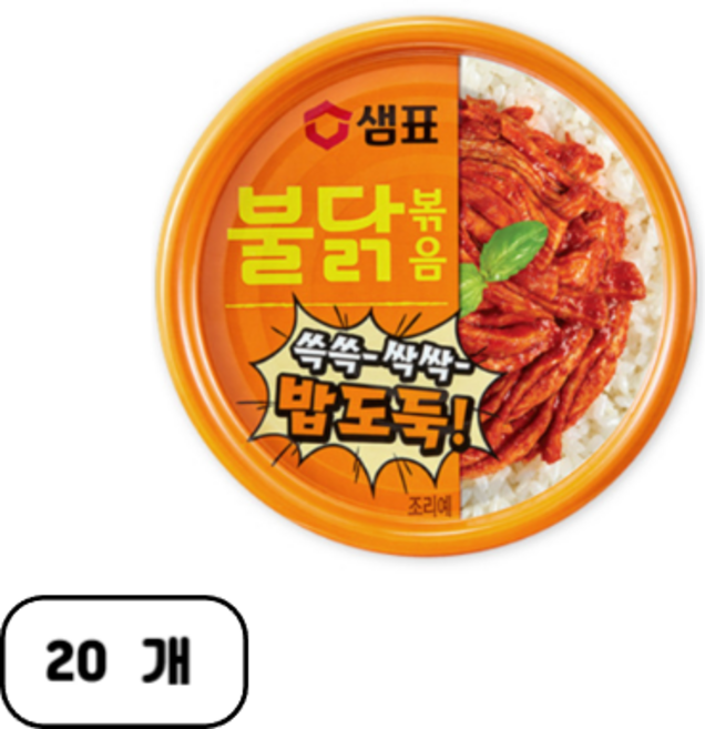 샘표 불닭볶음, 80g, 20개