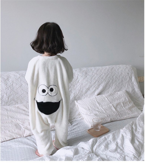 뚱보 스마일 어린이 아동 극세사 수면 잠옷