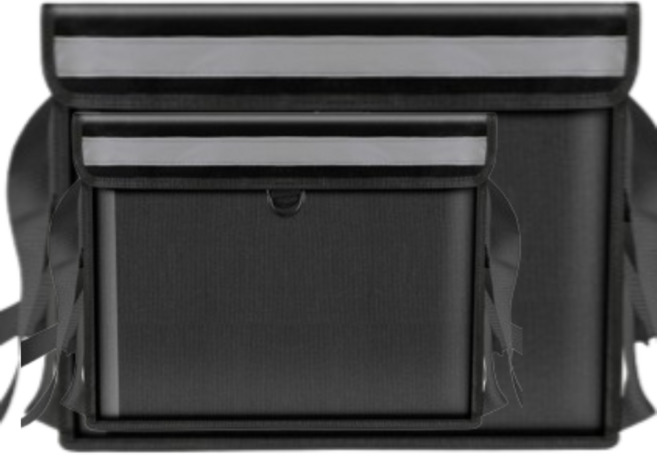 MCHI 배달가방 편리한 자석 뚜껑 보온 보냉 방수 48리터기본 48리터풀옵션, 블랙 48리터 풀옵션