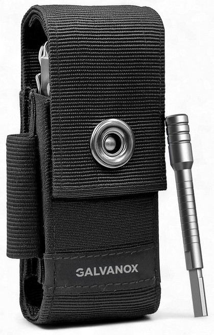 GALVANOX Galvanox Leatherman 멀티 툴용 나일론 칼집 - 비트 익스텐더가 있는 벨트용 미디엄 홀스터 파우치 (미디엄 11.4cm(4.5인치)) 272373, GALVANOX Galvanox Leatherman 멀