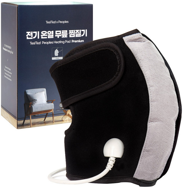 테슬테즐 전기 온열 무릎 찜질기 프리미엄형, PK-A1, 혼합색상