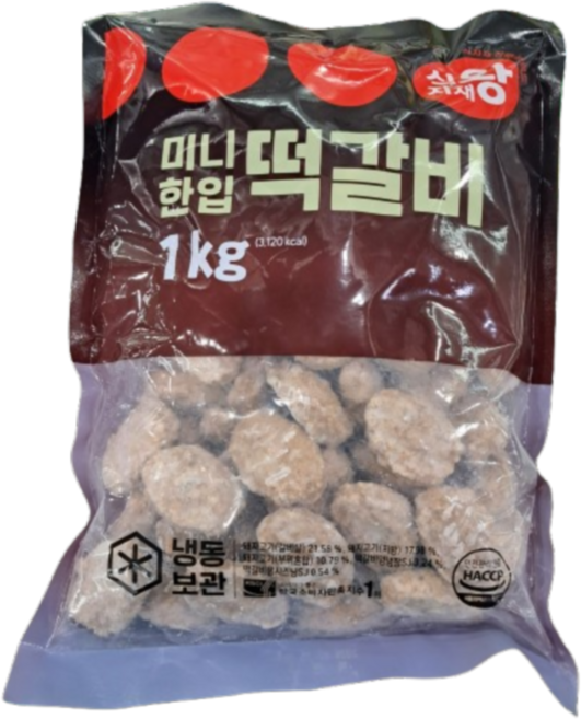 식자재왕 미니한입 떡갈비, 4개, 1kg