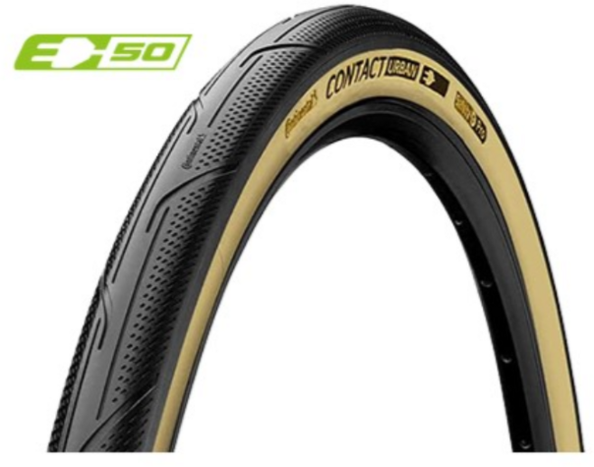 Continental(컨티넨탈) 컨텍트 어반 브롬톤타이어 16인치 *1.35 폴딩 크림 - 1개