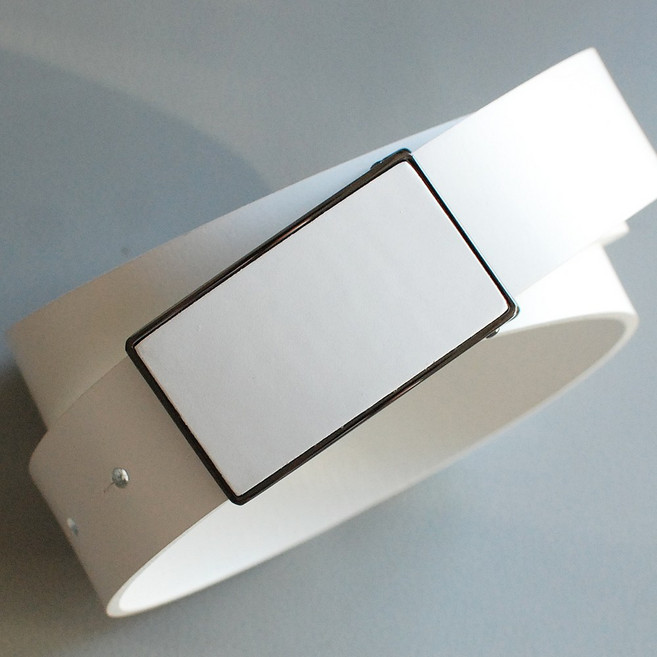 카시니 남성 벨트 이탈리아 통가죽 벨트 버클에 무늬나 로고가 없는 깜끔한 솔리드 타입 (CSBT006) <국내생산>, M, 화이트, 1개