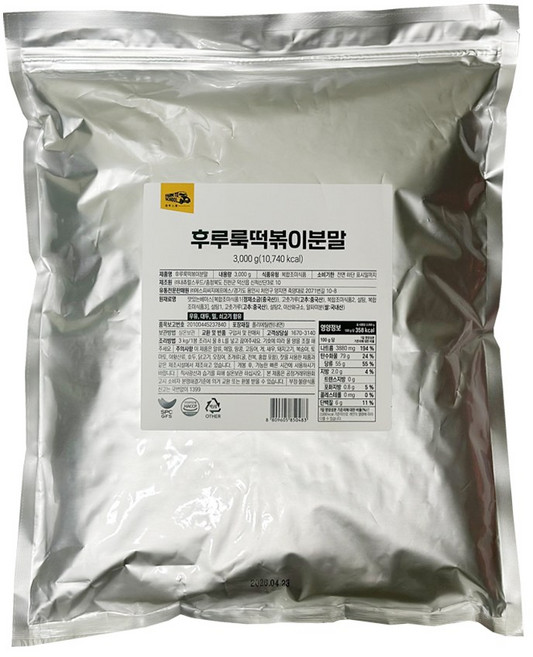 후루룩떡볶이분말3kg, 1개, 3kg