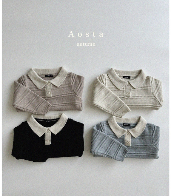 바로배송 아오스타 니트카라티 남아 여아 아기하객룩 댄디룩