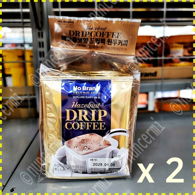 노브랜드 헤이즐넛향 드립백 원두커피, 90g, 2세트, 15개입
