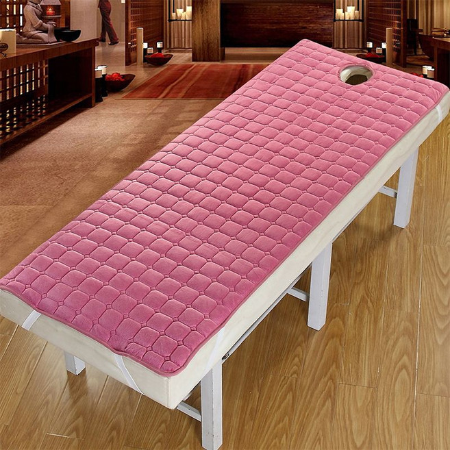 마사지 침대 패드 매트리스패드 논슬립 구멍있는 패트