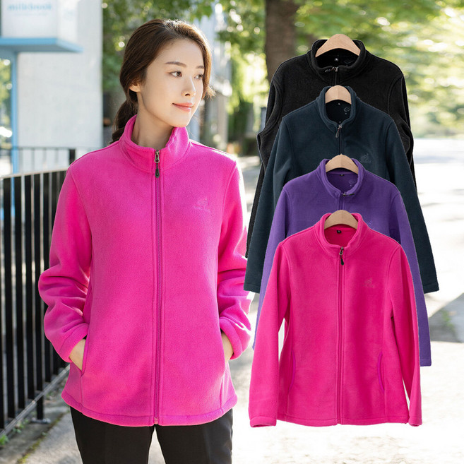 모슬린 엄마옷 폴라 폴리스 점퍼 516FGH009 마담/중년여성/빅사이즈/50대/60대