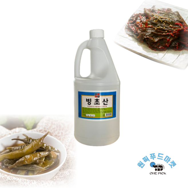 오케이식품 식용 빙초산 1.5L 6개 락교 짱아치