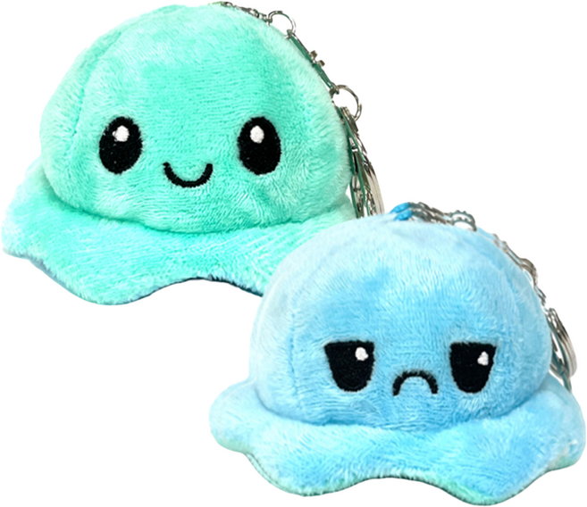 [당일발송 최고품질] 로앤제이 문어인형 반전문어 키링 10cm, 3.블루/민트 키링, 1개