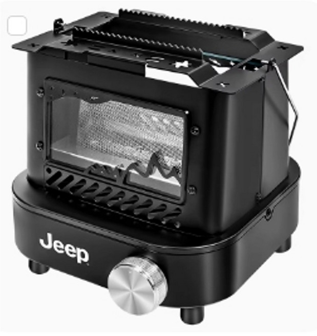 지프 JEEP 휴대용 가스 난방 스토브 캠핑용 난로 조리 라면 끓이기, 블랙 모델