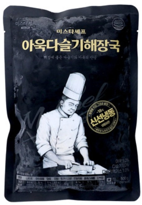 미스타셰프 아욱다슬기해장국 500g 1팩, 2개
