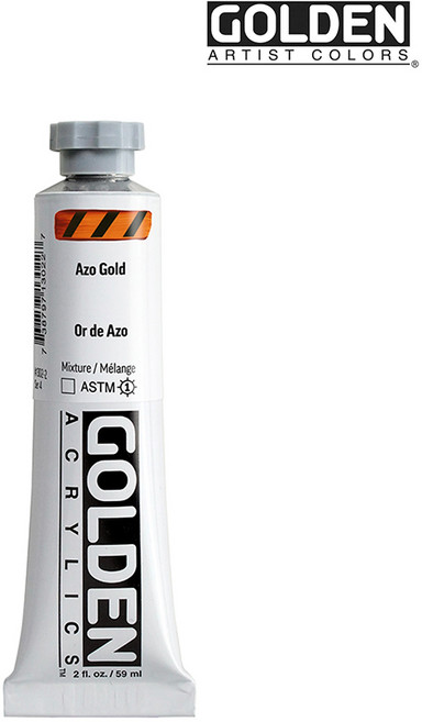 골든 아크릴물감 헤비바디 60ml S4 Azo Gold