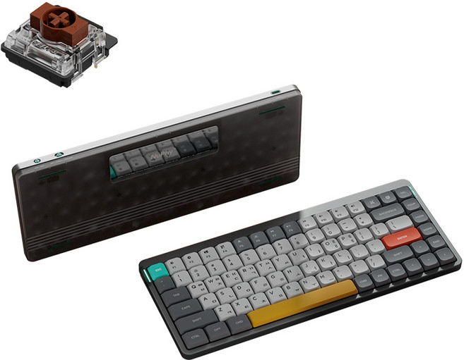 NUPHY AIR75 기계식 키보드 청축 갈축 적축 블루투스 유무선 누피 에어75 단품