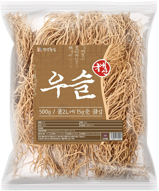 건강중심 국산 우슬 뿌리 건조 통우슬, 1개, 500g