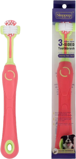 애견칫솔 아지 미니칫솔 다용도 고양이 구강 관리 칫솔, 핑크, 2개