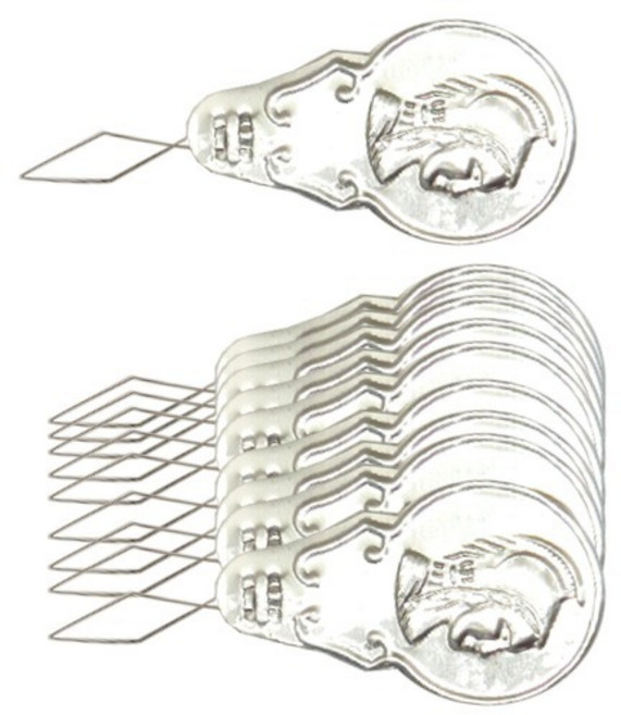 효자핀 10개입 1756 / 바늘귀실끼우기 바늘귀꿰기, 10개