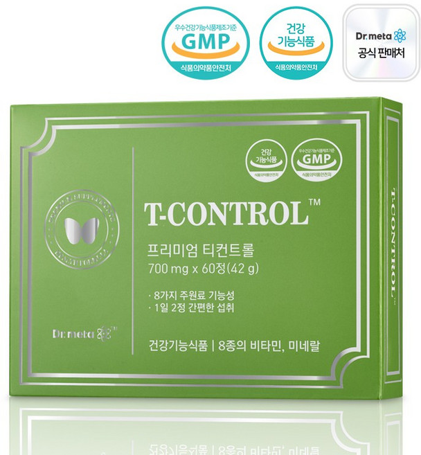 닥터메타 프리미엄 티컨트롤 항산화 셀레늄 아연, 60정, 1개