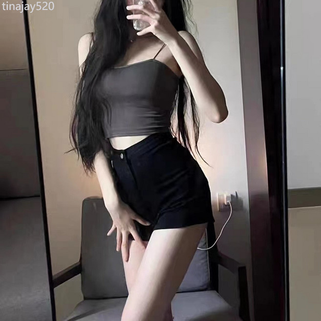 荷葉邊牛仔短裙女夏高腰蛋糕裙顯瘦包臀A字小個子辣妹超短魚尾裙