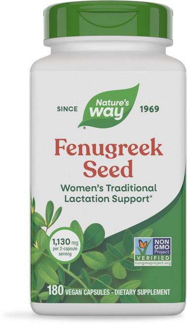 Nature's Way 호로파씨 610mg 베지테리안 캡슐, 180개입, 1개, 180정