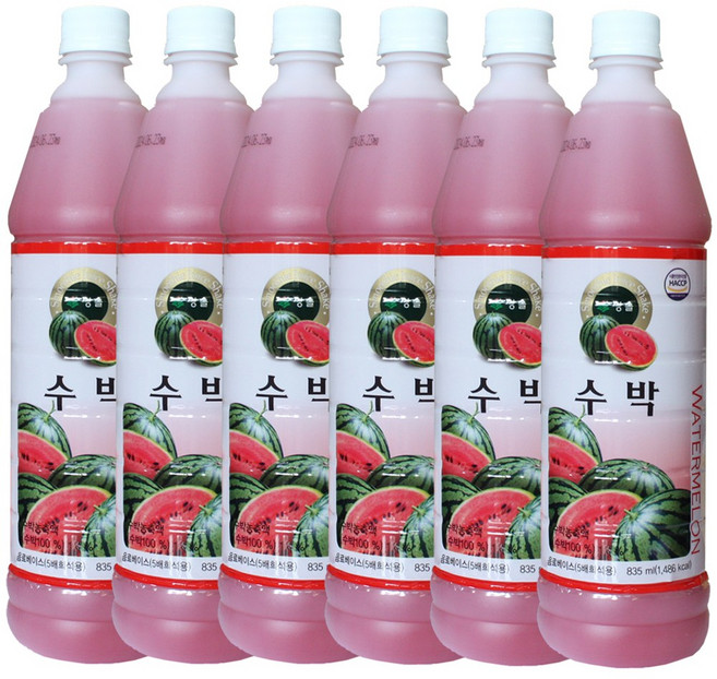 청솔 수박 원액 835ml / 음료베이스, 6개