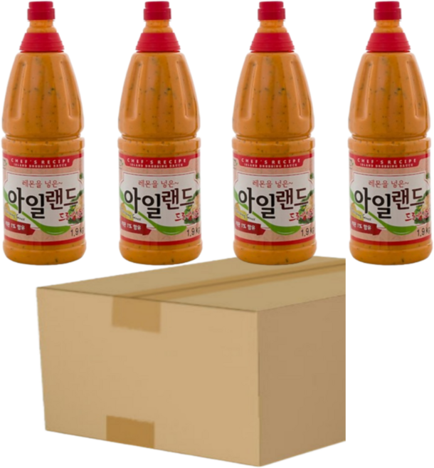 미담채 아일랜드 드레싱소스 1.9kg, 4개