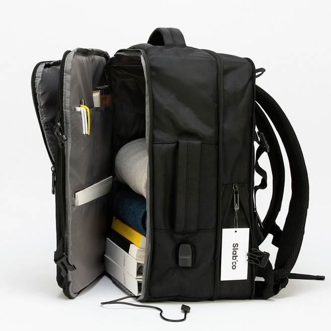 슬라비코 대용량 확장형 노트북 여행용 백팩