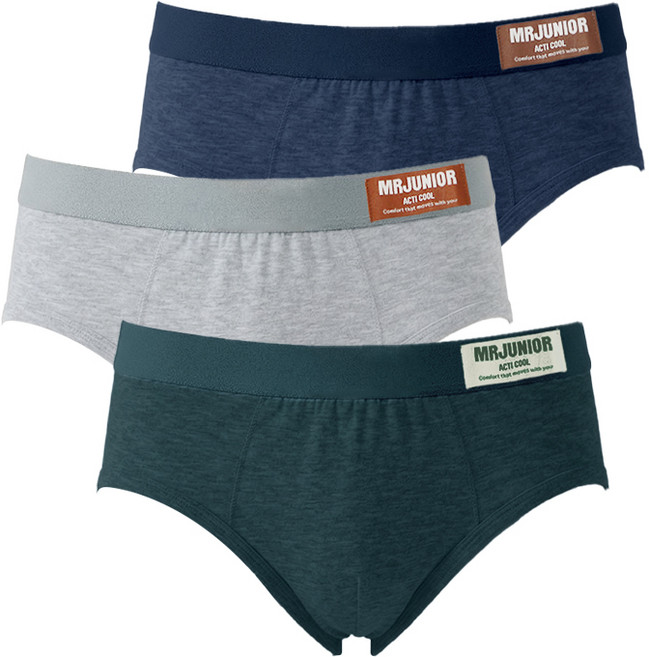 물랑루즈 주니어 액티쿨 인견 브리프 삼각팬티 3종 세트