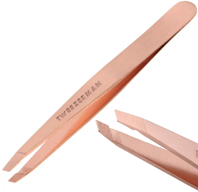 트위저맨 슬랜트 트위저 족집게, 로즈골드, 1개