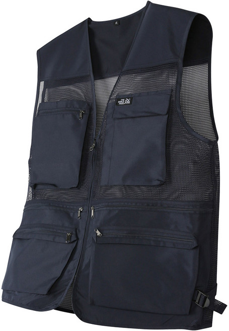 오버나인 남자 남성 메쉬 망사 안전 등산 낚시 현장 작업조끼