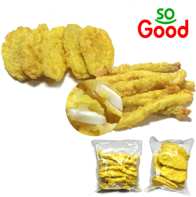 쏘굿 수제 국산 고구마튀김1kg+수제 오징어튀김 1kg, 1세트, 2kg