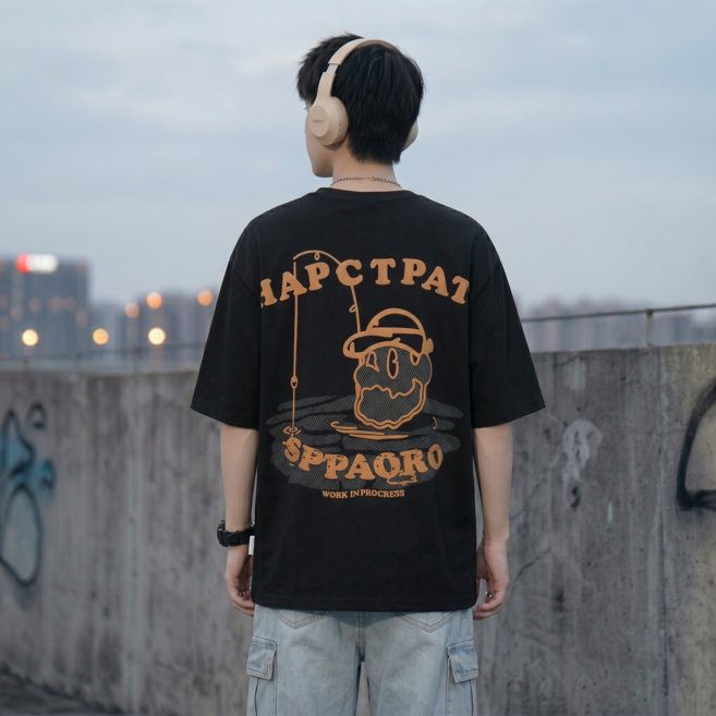 스타일닥터 남성 스트리트웨어 그래픽 루즈핏 캐주얼여름 맨투맨 반팔 티셔츠