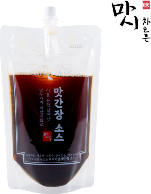 마시차오른 간장게장소스 새우장 연어장 게장 맛간장, 500g, 5개