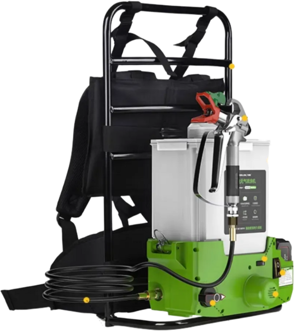 KORVEX 고출력 독일 고압 에어리스 페인트 스프레이 전무가용 도색 분사기 초강력 스프레이건 산업용 도장기, 1개