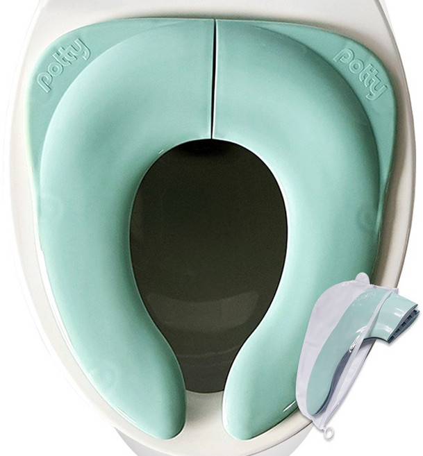 미리내 휴대용 유아변기시트, 민트