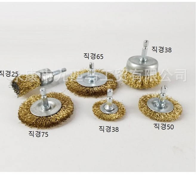 전동 드릴 육각 철브러시 녹제거 컵브러쉬 6종세트, 1개