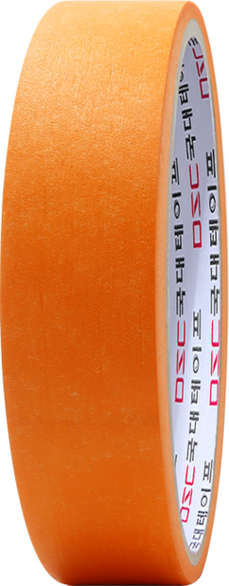 마스킹테이프 종이테이프 컬러 24mm x 10M, 오렌지, 1개