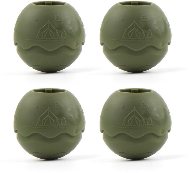 헬리녹스 호환 볼핏 체어원 체어투 스노우라인 호환 캠핑의자 발 커버, 03.올리브 그린(4개1세트), 4개