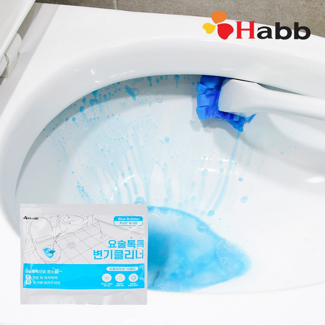 하비비 요술톡톡 변기클리너 리필팩 6팩(72매), 1세트