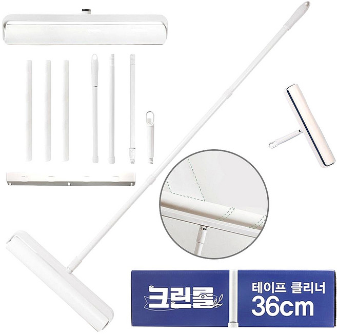 크린롤 돌돌이 테이프클리너 길이조절 핸들1개+리필 60매x4개, 1박스