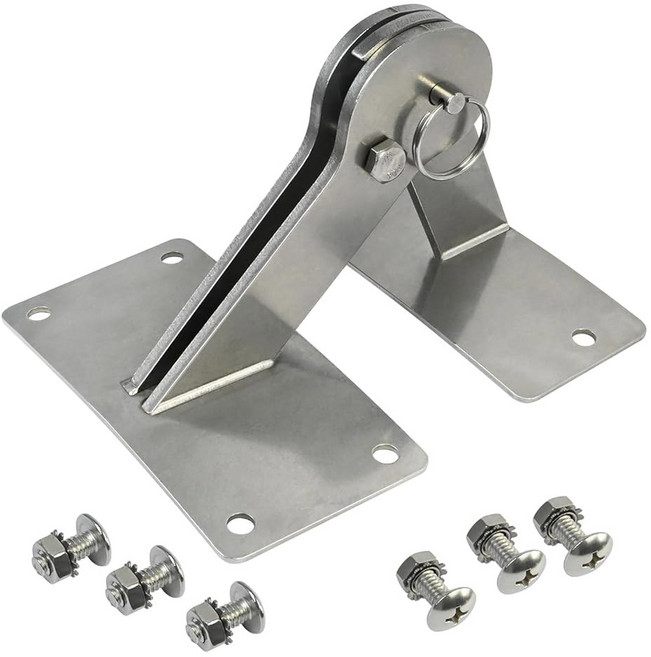 웨버 스모키 마운틴 WSM 스모커 그릴 18.5 22.5 쿠커 리드 힌지 원터치 BBQ 퀵 릴리스와 호환되는 스테인리스 뚜껑 키트 - 뚜껑을 그릴에 연결하세요, 1