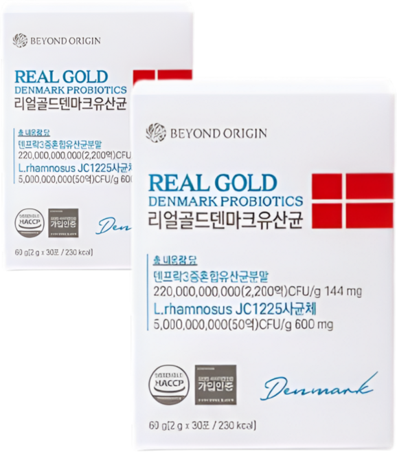 리얼골드 덴마크 유산균 2g X 30포 2개, 60개