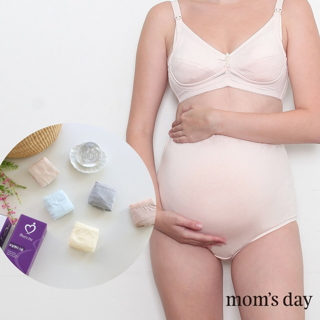 맘스데이 순면 임산부 요일팬티 5종 세트