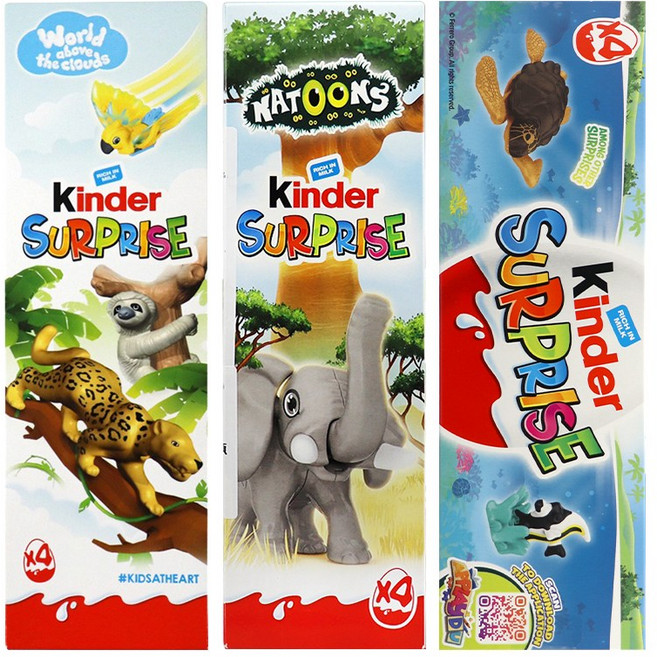 Kinder 健達出奇蛋 綜合包 隨機玩具, 1個, 出奇蛋綜合包, 20gx4入