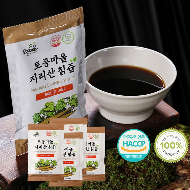 TV홈쇼핑 토종마을 지리산 야생 칡즙 90ml X 60팩, 60개
